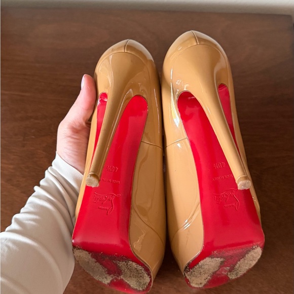 Christian Louboutin Bianca patent 140 pumps nude 40.5 - Picture 3 of 5